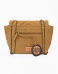 American Darling Western Suede Crossbody Bag for Women – Quilted Tan Leather Purse with Chain Strap