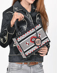 American Darling Southwestern Woven Box Tote Bag with Structured Silhouette