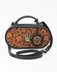 American Darling Quilted Genuine Leather Cross body Bag - Rivetted Concho Eco-Friendly Vegetable Tanned Full Grain Purse