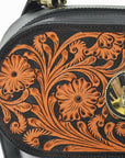 American Darling Quilted Genuine Leather Cross body Bag - Rivetted Concho Eco-Friendly Vegetable Tanned Full Grain Purse