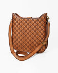 American Darling Quilted Leather Crossbody Bag – Classic Diamond Stitch Design