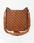 American Darling Quilted Leather Crossbody Bag – Classic Diamond Stitch Design