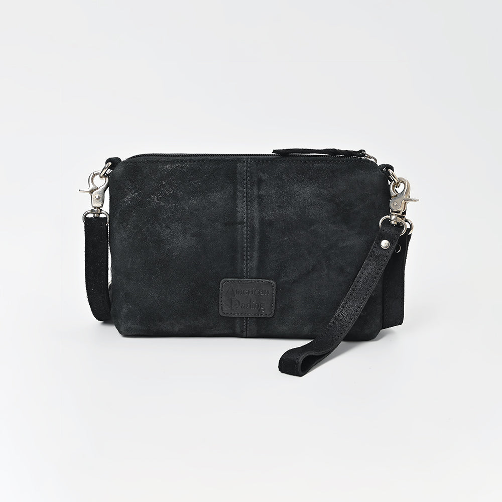 American Darling Western Fringe Leather Small Crossbody Bag with Studded Detail &amp; Horsebit Accent