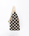 American Darling Genuine Leather Hair-On Hide Sling Bag for Women, Western Checkered Crossbody Backpack