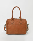 American Darling Woven Hair-On Hide Leather Satchel Bag for Women, Western Crossbody Purse with Tassel