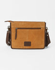 American Darling Western Suede Fringe Crossbody Bag for Women, Studded Leather Purse with Horse Bit Accent