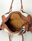 American Darling Women's Duffel Bag Western Hair On Genuine Leather Handbag and Ladies Purse