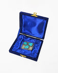 American Darling Western Belt Buckle with Turquoise Stones, Silver Tone Cowboy Belt Accessory for Men & Women