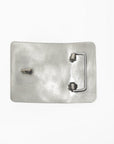 American Darling Western Horseshoe Belt Buckle with Faux Turquoise Stone – Engraved Silver Tone Cowboy Buckle