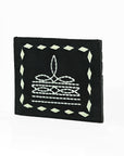 American Darling Handcrafted Genuine Leather Card Holder Wallet with Traditional Stitch Design