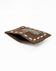 American Darling Handcrafted Genuine Leather Card Holder Wallet with Traditional Stitch Design