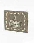 American Darling Handcrafted Genuine Leather Card Holder Wallet with Traditional Stitch Design