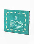 American Darling Handcrafted Genuine Leather Card Holder Wallet with Traditional Stitch Design
