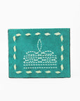 American Darling Handcrafted Genuine Leather Card Holder Wallet with Traditional Stitch Design