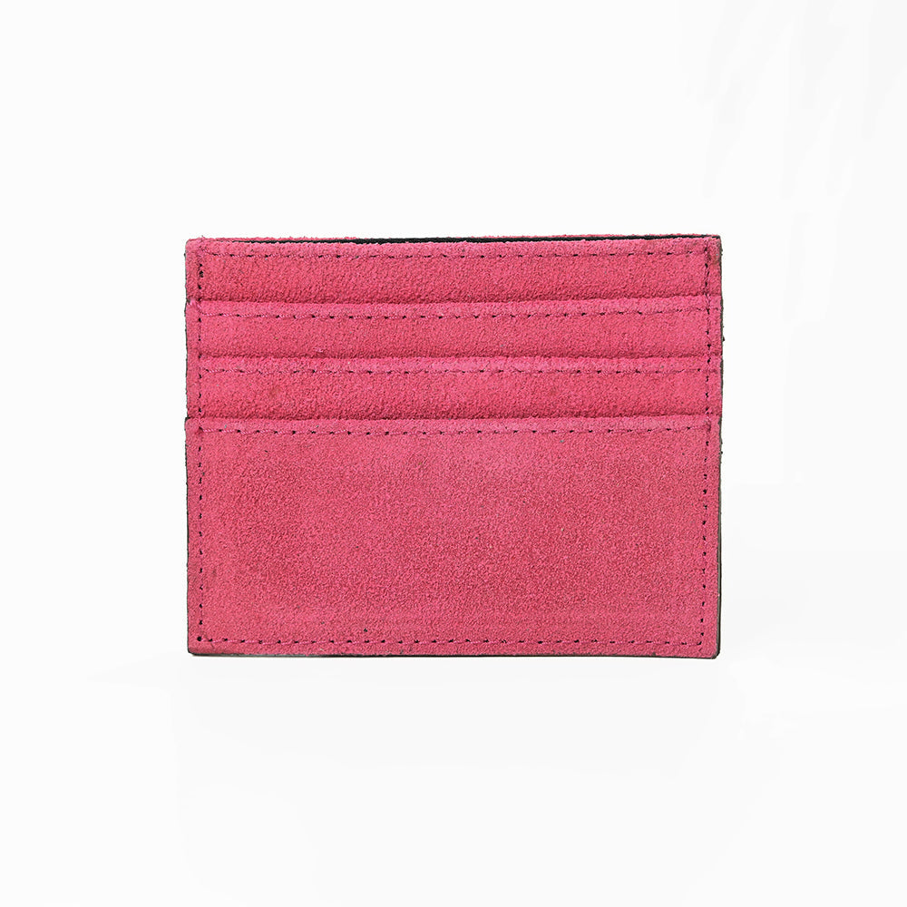 American Darling Handcrafted Genuine Leather Card Holder Wallet with Traditional Stitch Design