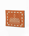 American Darling Handcrafted Genuine Leather Card Holder Wallet with Traditional Stitch Design