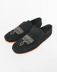 American Darling Handcrafted Leather Slip-On Mule Shoes with Traditional Embroidery Design