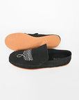 American Darling Handcrafted Leather Slip-On Mule Shoes with Traditional Embroidery Design