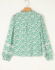 Melanie Lace Floral Puff Sleeve Top