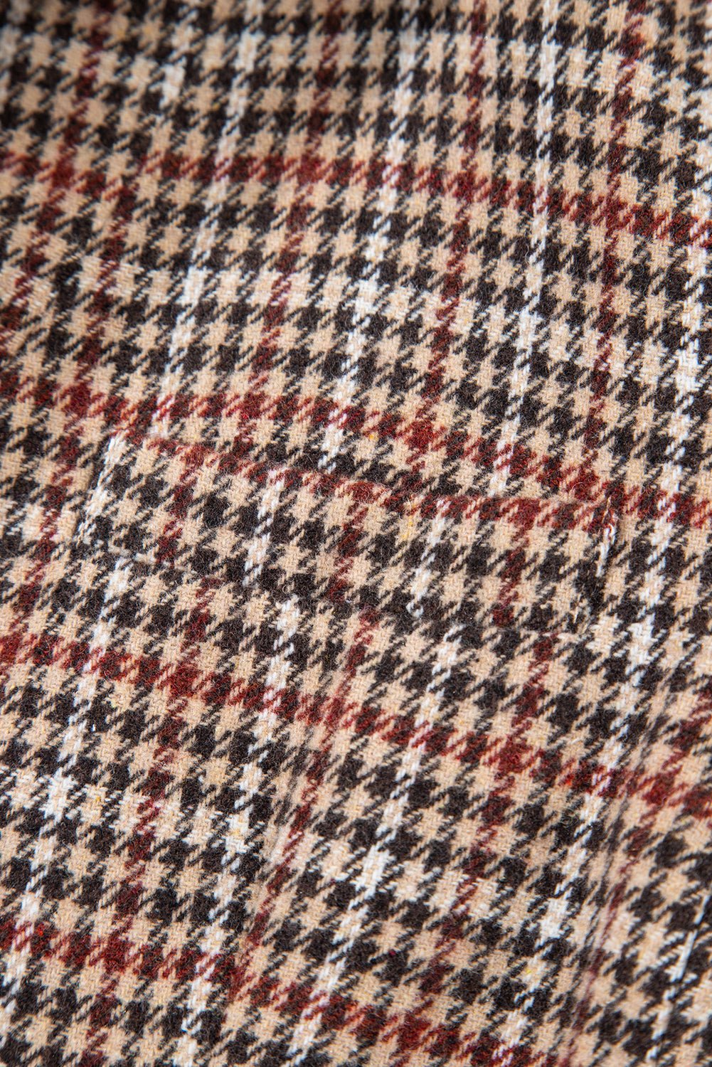 Aria Houndstooth Lapel Collar Blazer