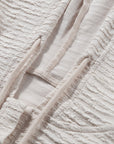 Madison Textured Drawstring Henley Hoodie