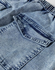 Abigail Drawstring Elastic Waistband Jeans