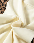 Leopard Patchwork Raw Seam Colorblock Top