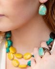 Agave Mixed Stone Statement Necklace