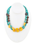 Agave Mixed Stone Statement Necklace