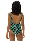 Yeehaw Turquoise Aztec One-Piece Swimsuit