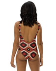 Yeehaw Rust Aztec One-Piece Swimsuit