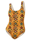 Yeehaw Golden Aztec One-Piece Swimsuit