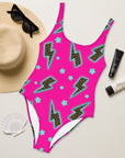 Yeehaw Leopard Lightning One-Piece Swimsuit