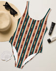 Yeehaw Cocoa Aztec One-Piece Swimsuit
