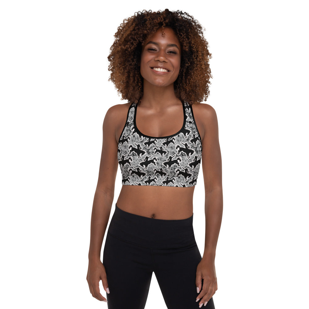 Rodeo Bronc Padded Sports Bra