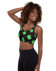 Neon Cactus Padded Sports Bra