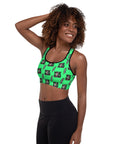 Neon Yeehaw Padded Sports Bra