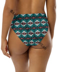 Yeehaw Teal Burgandy Bikini Bottom