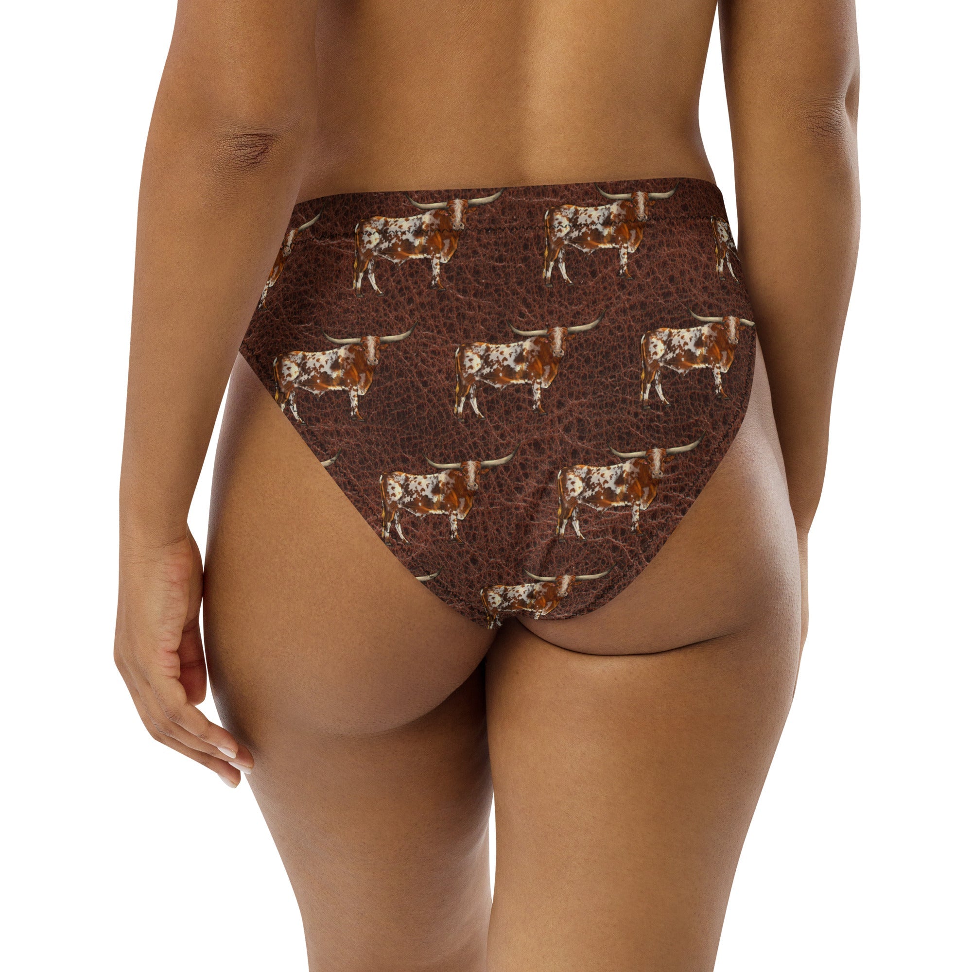 Yeehaw Leather &amp; Longhorns Bikini Bottom