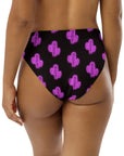 Yeehaw Purple Neon Cactus Bikini Bottom