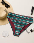 Yeehaw Teal Burgandy Bikini Bottom