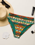 Yeehaw Mustard Aztec Bikini Bottom