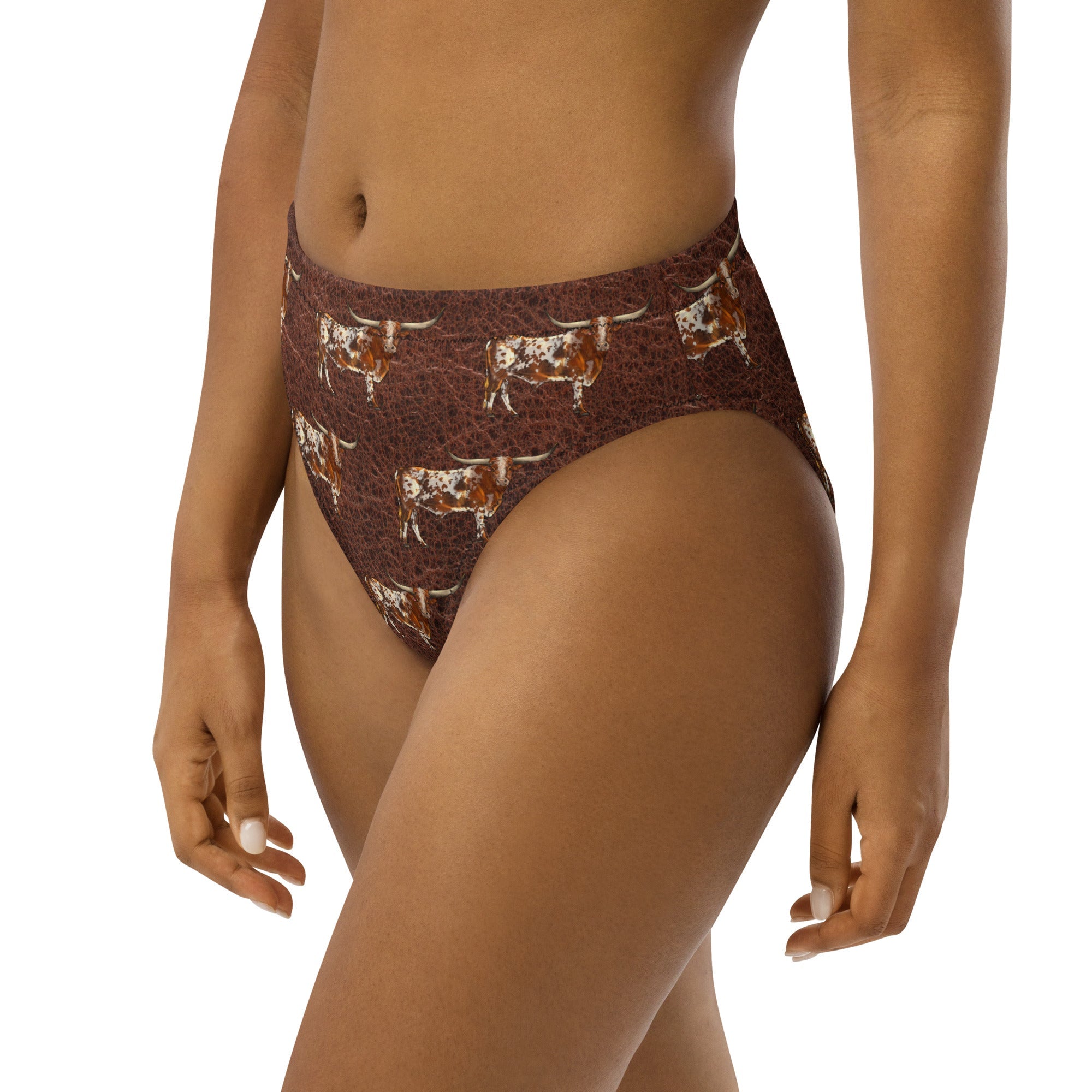Yeehaw Leather &amp; Longhorns Bikini Bottom