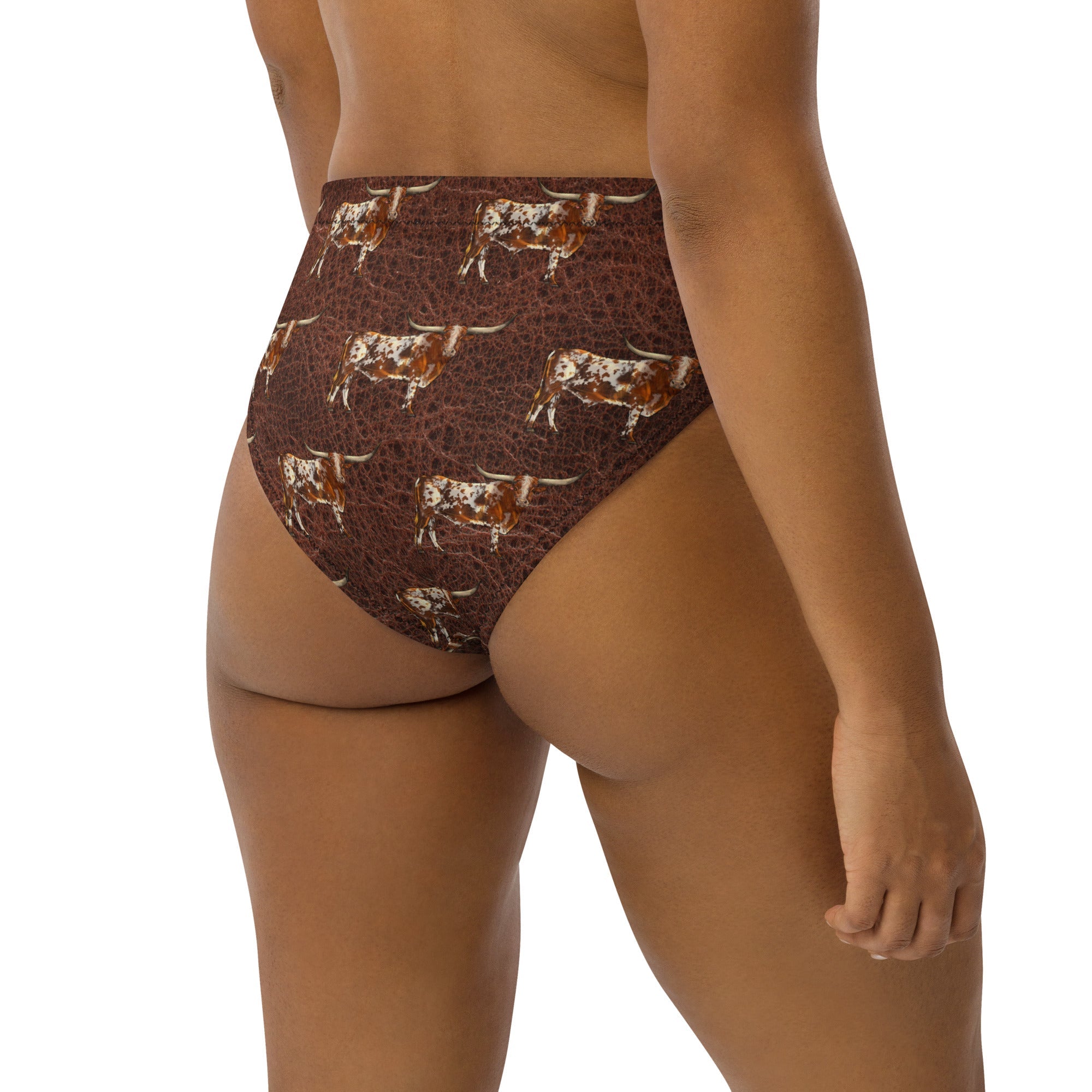 Yeehaw Leather &amp; Longhorns Bikini Bottom