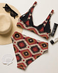 Yeehaw Rust Aztec Bikini