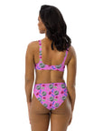 Western Inspired High Waist Bikini With Glamorous Retro Disco Vibes For SunlitDays