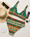 Yeehaw Mustard Aztec Bikini
