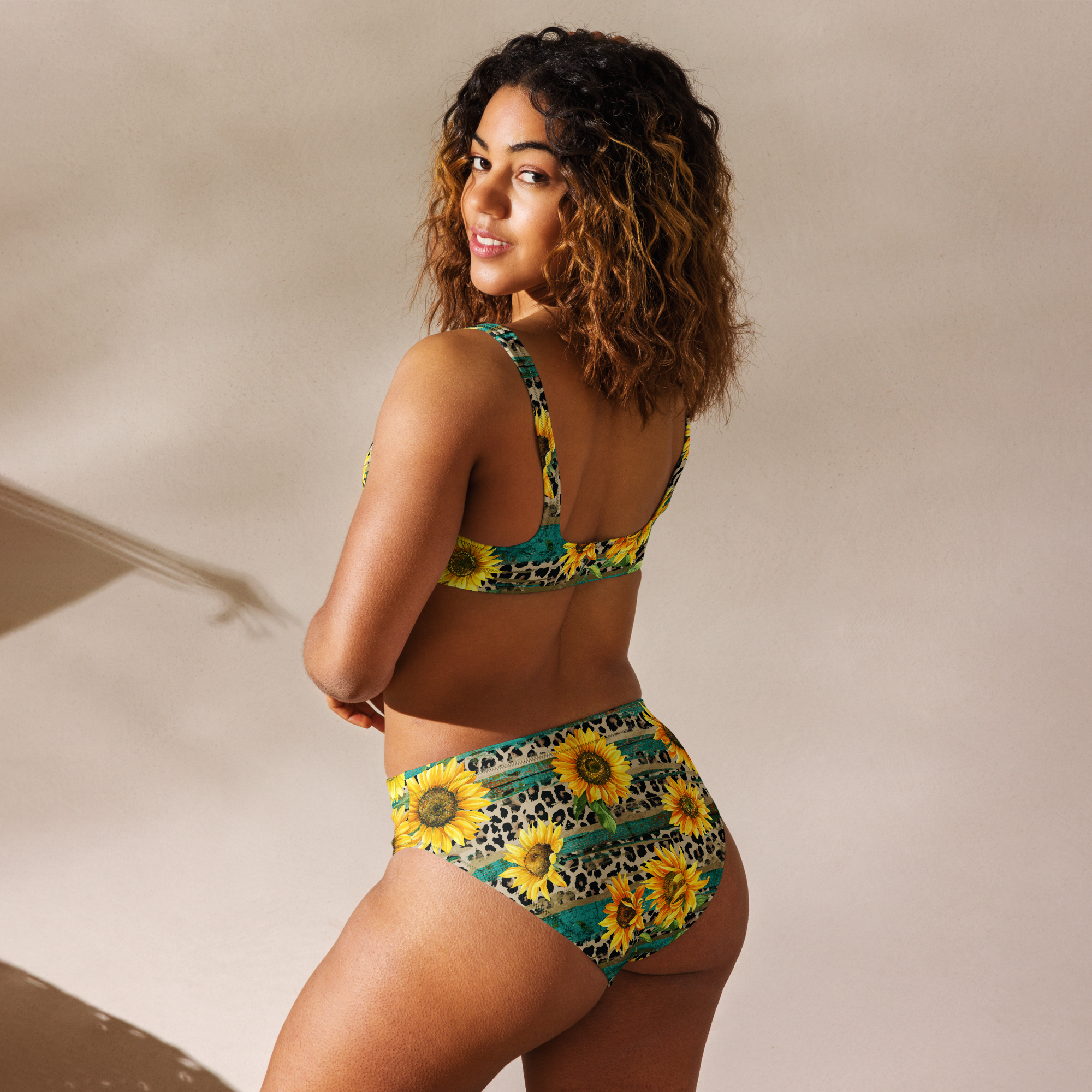 Yeehaw Leopard &amp; Sunflower Bikini
