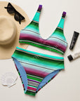 Yeehaw Aqua Serape Bikini
