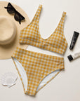 Yeehaw Yellow Gingham Print Bikini